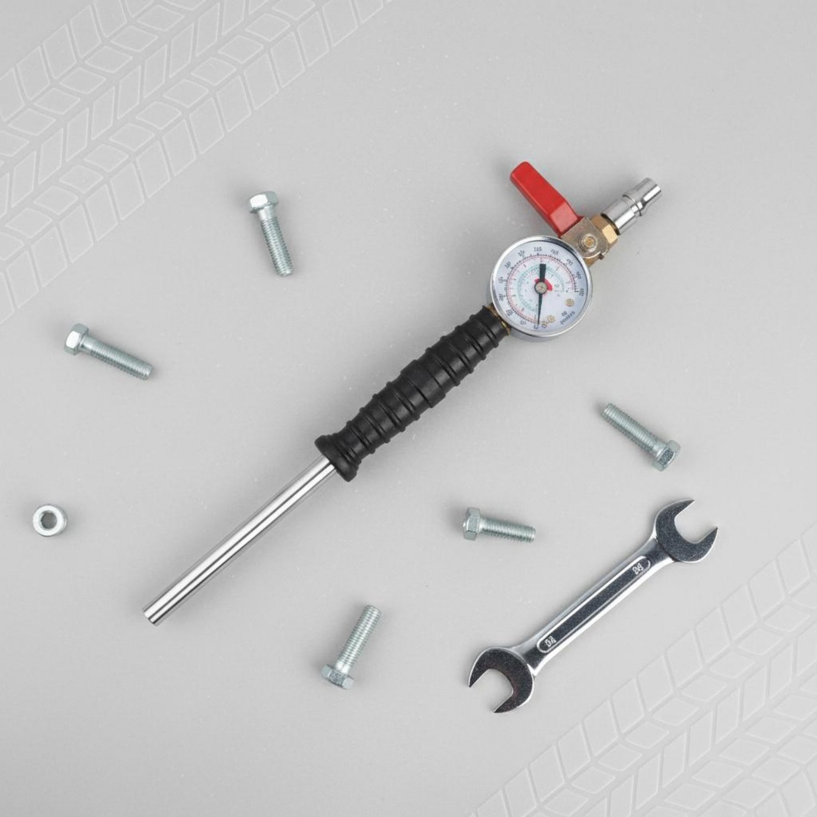 Tools For Garage Workshop - Asta per Gonfiaggio Rapido Pneumatici, Gonfiatore