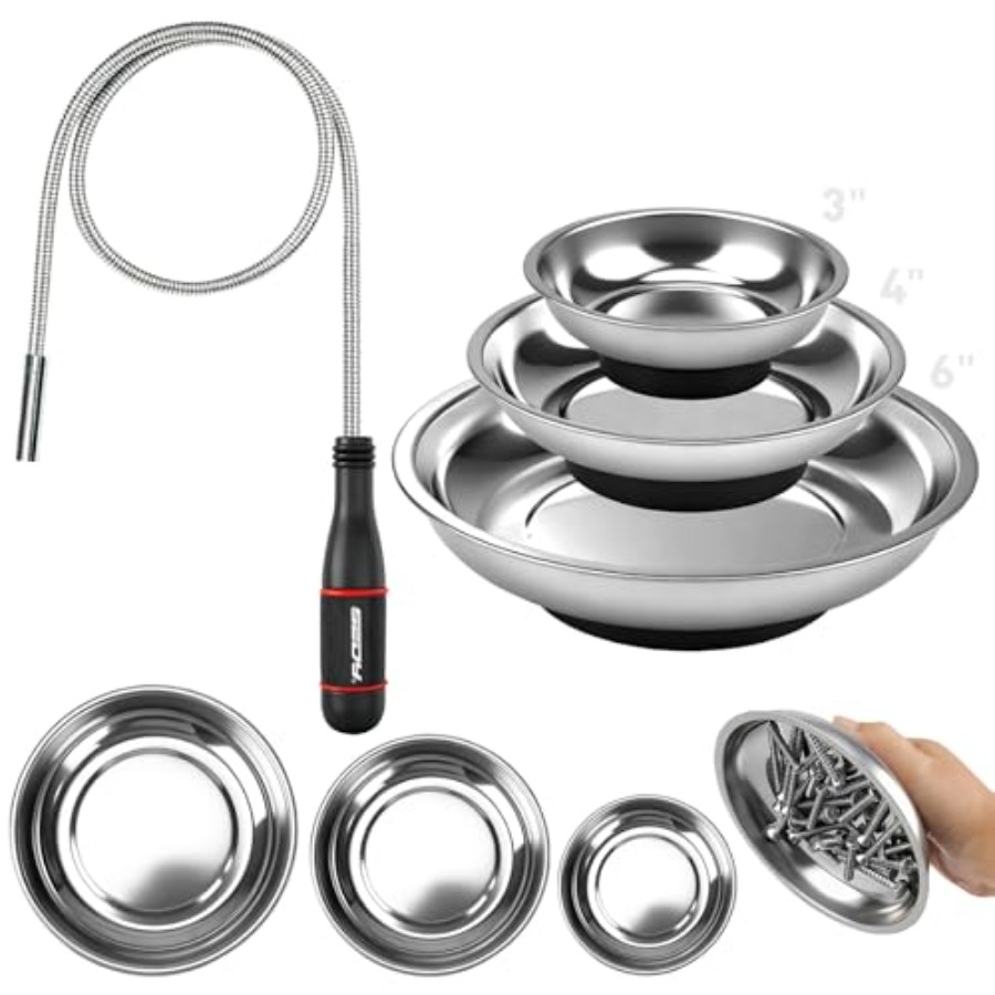 Magnetic Parts Tray - Strumento di recupero magnetico telescopico con