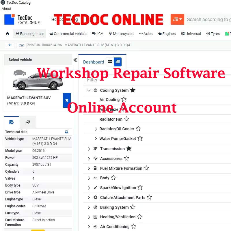 Workshop Tools English - Account Online 2026 per Software di