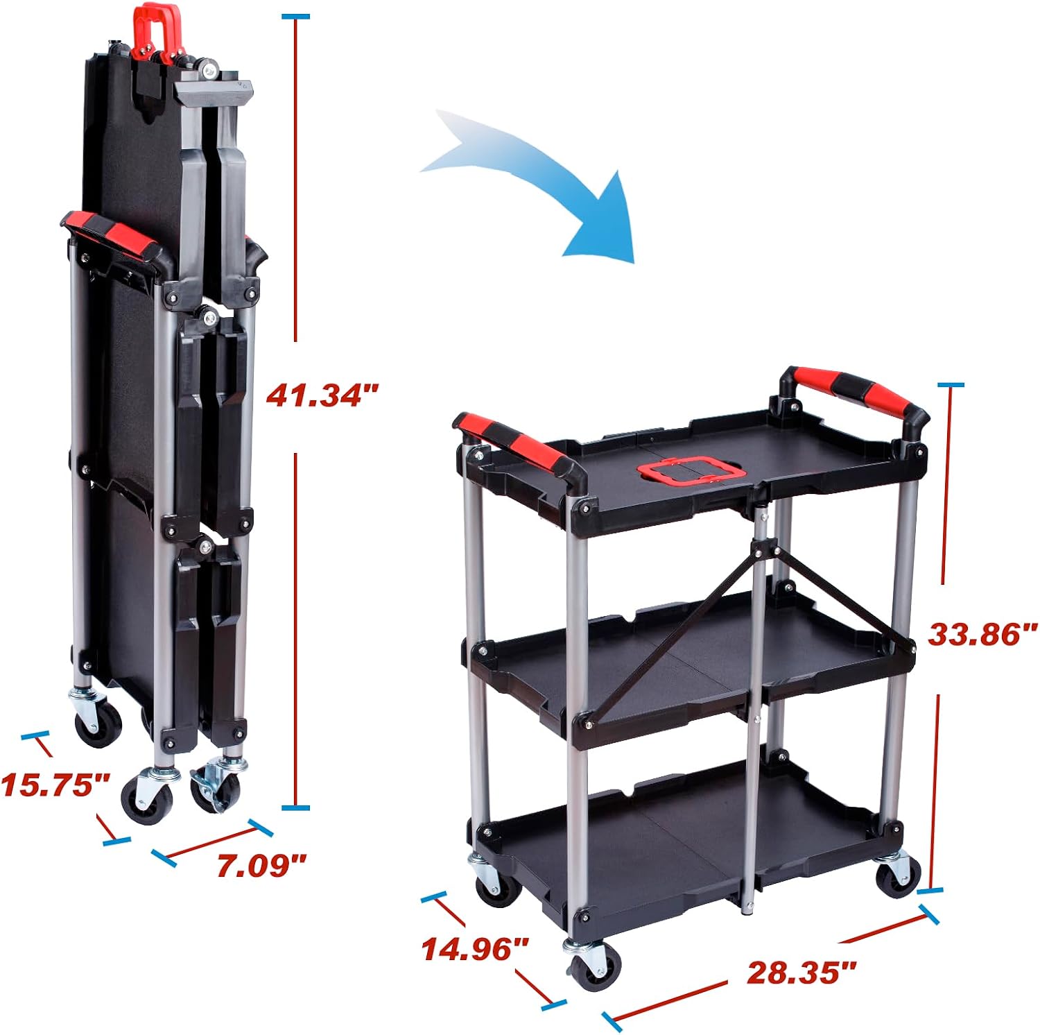 Carrello di Servizio Pieghevol - Tools For Garage Workshop recensione e prezzo